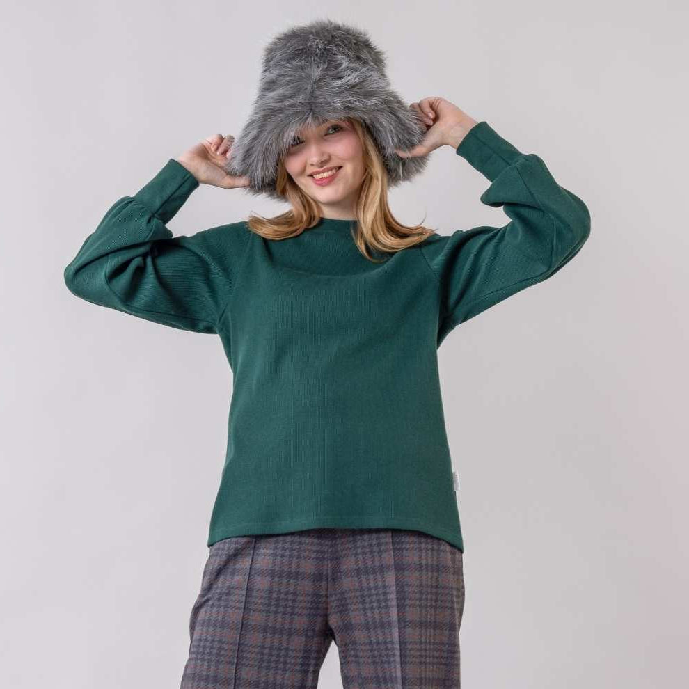 Globe Hope, Pore paita, metsänvihreä, kokokuva fiilistelyä.