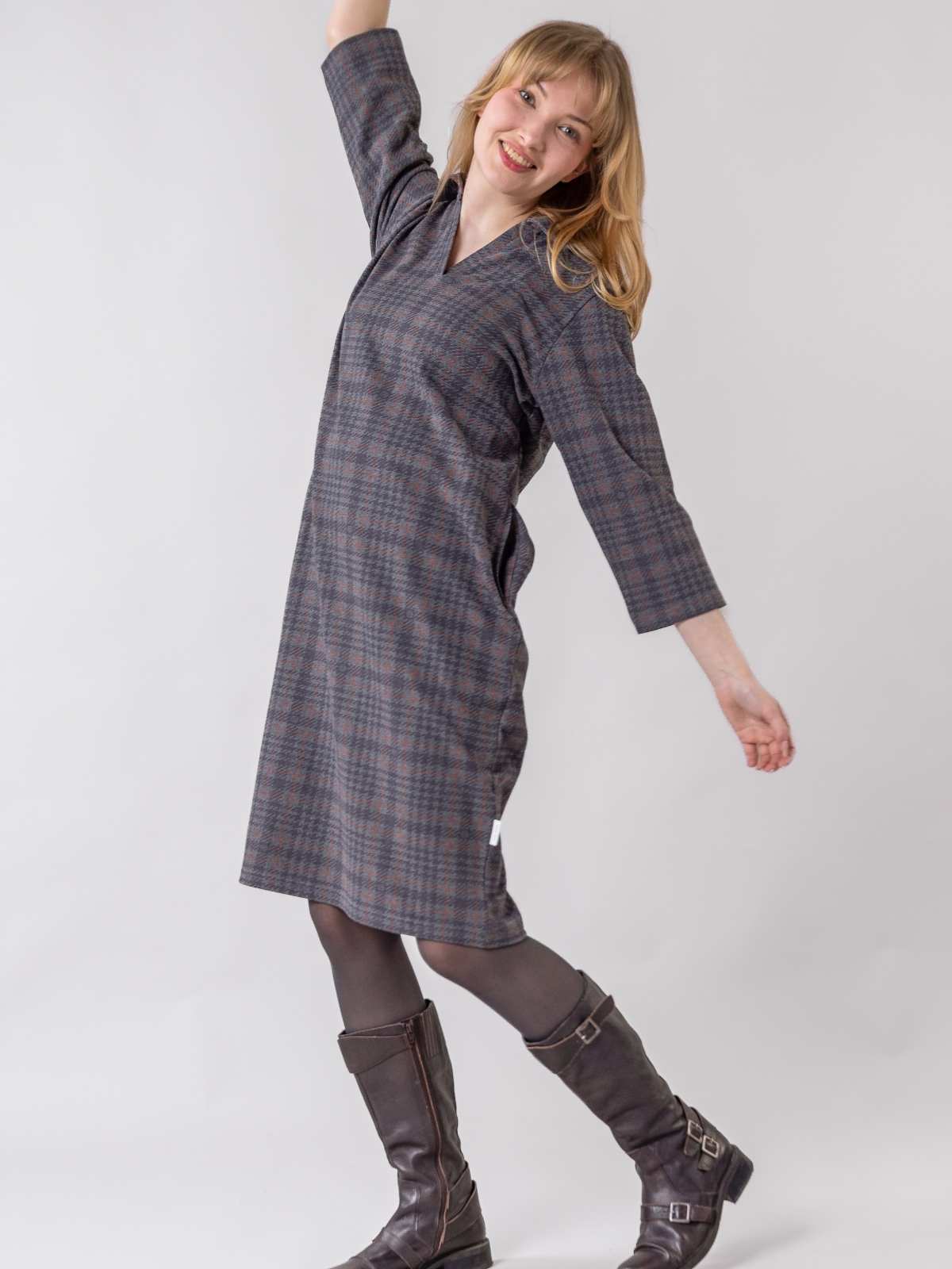 VALKAMA mekko, grey melange