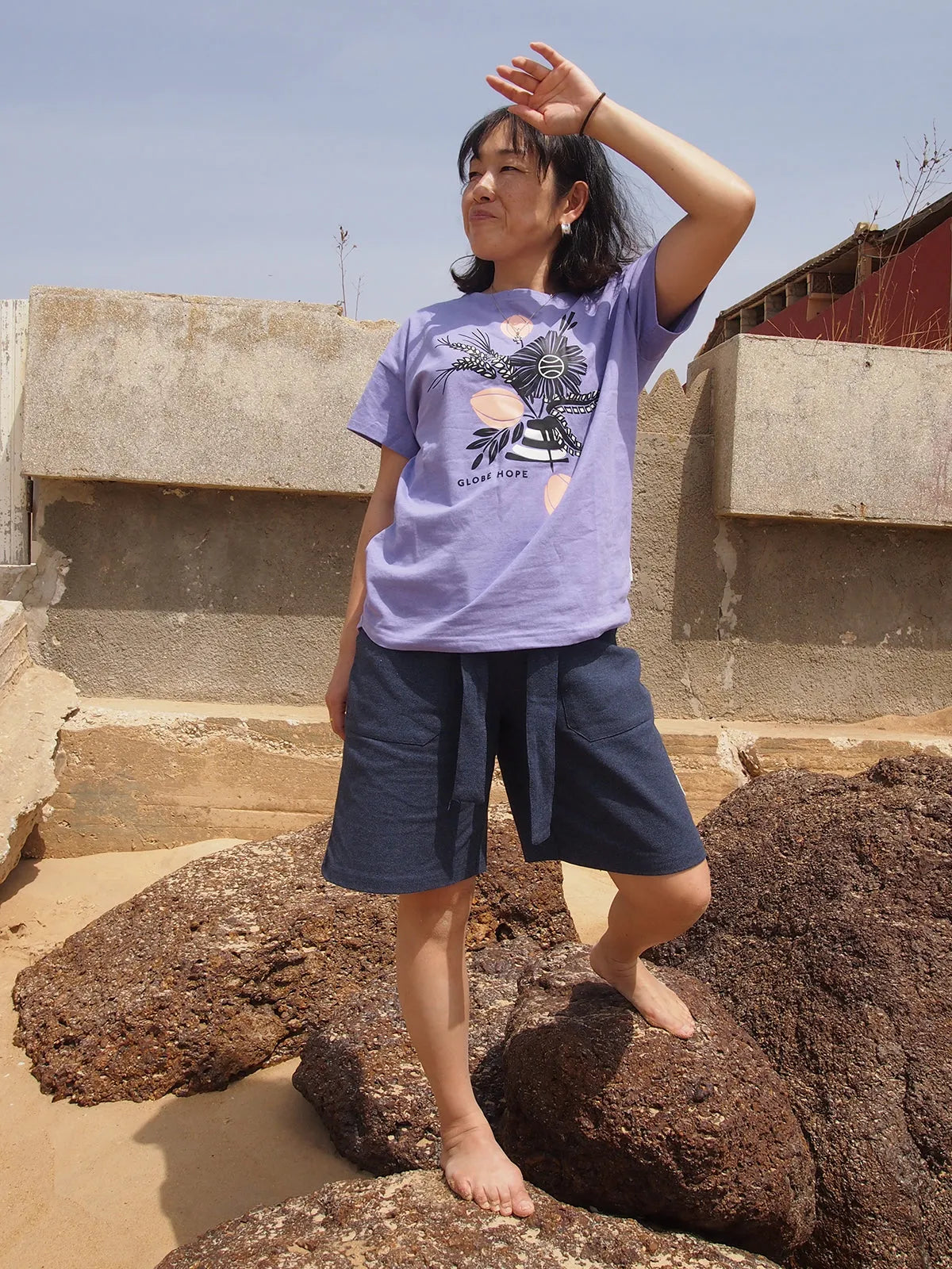 LOISKE shorts, dark blue
