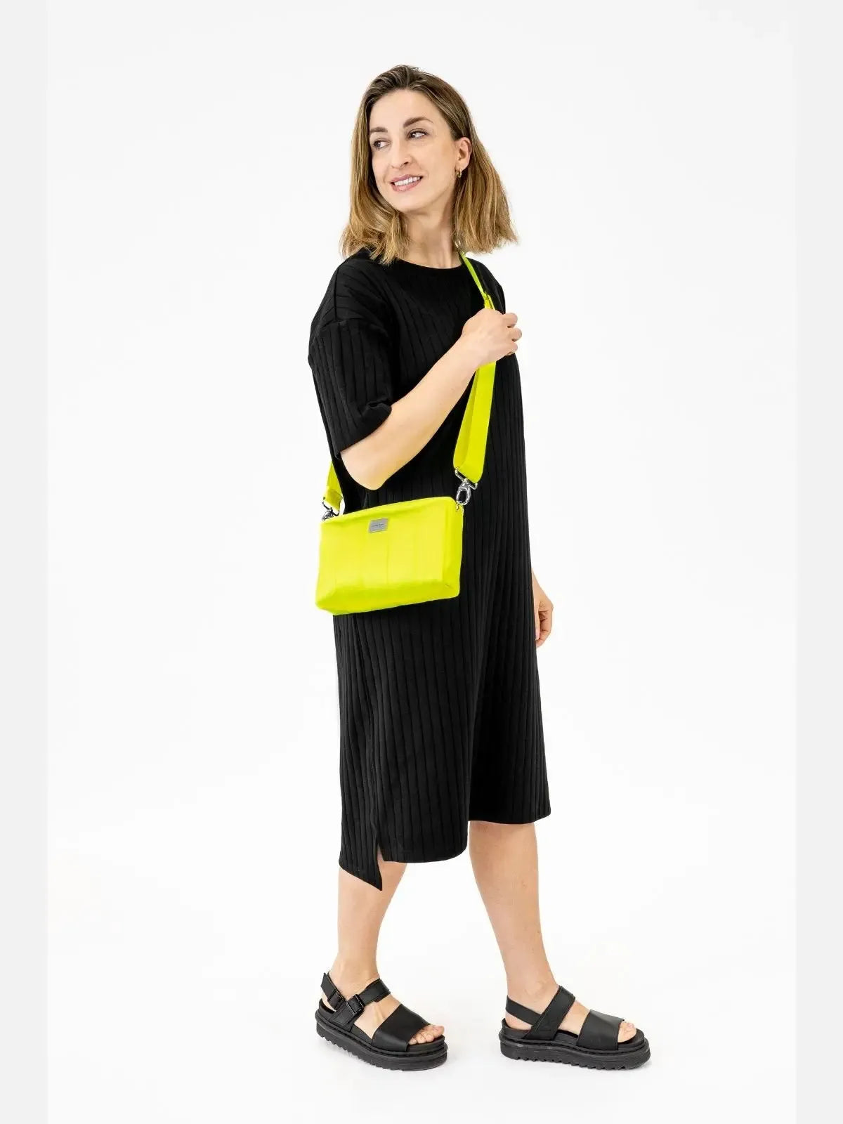 KASTE VEGAN laukku, neon keltainen Globe Hope