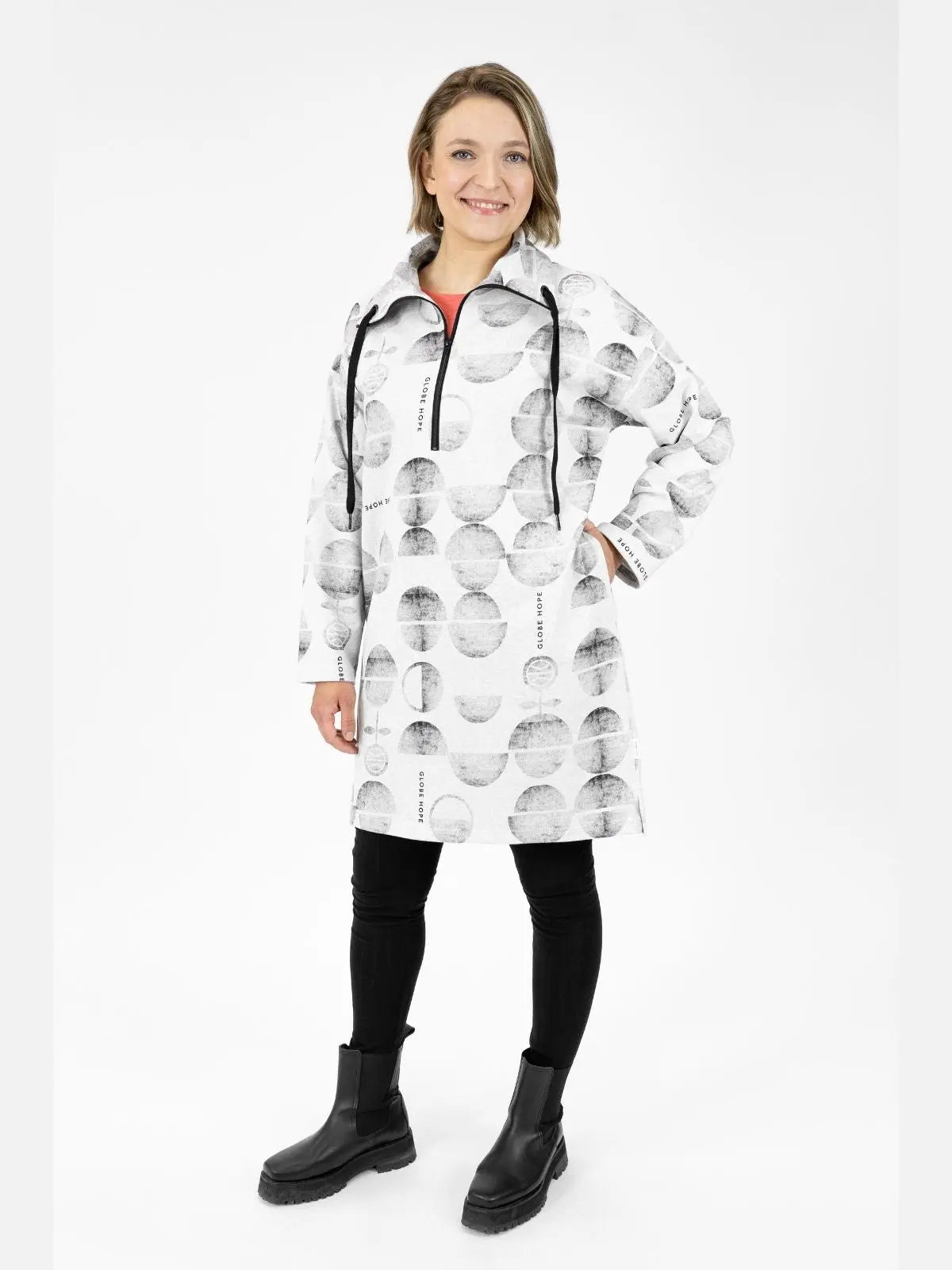 MUOTKA tunika, harmaa Globe Hope