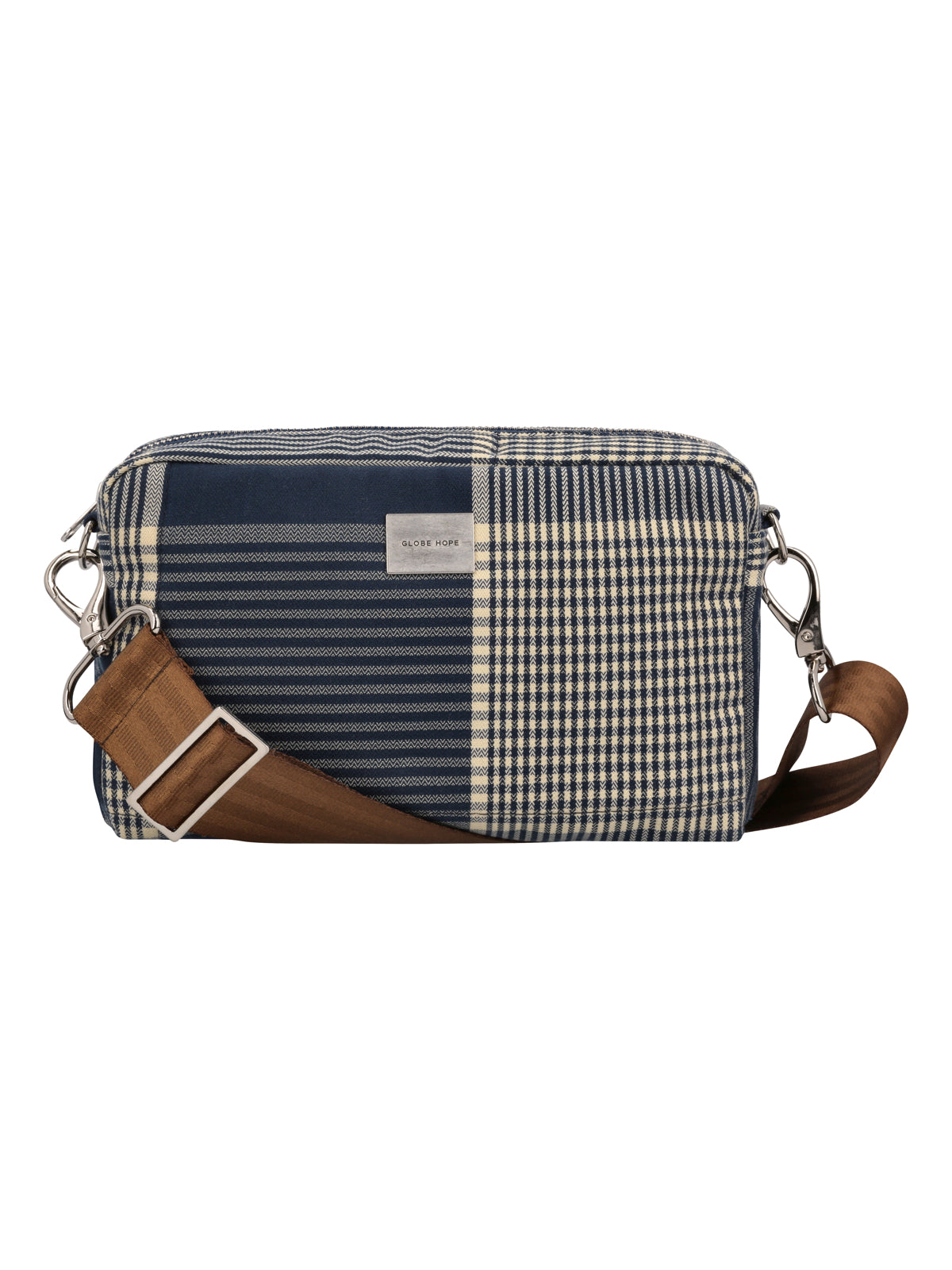 KUURA-olkalaukku – quilted blue