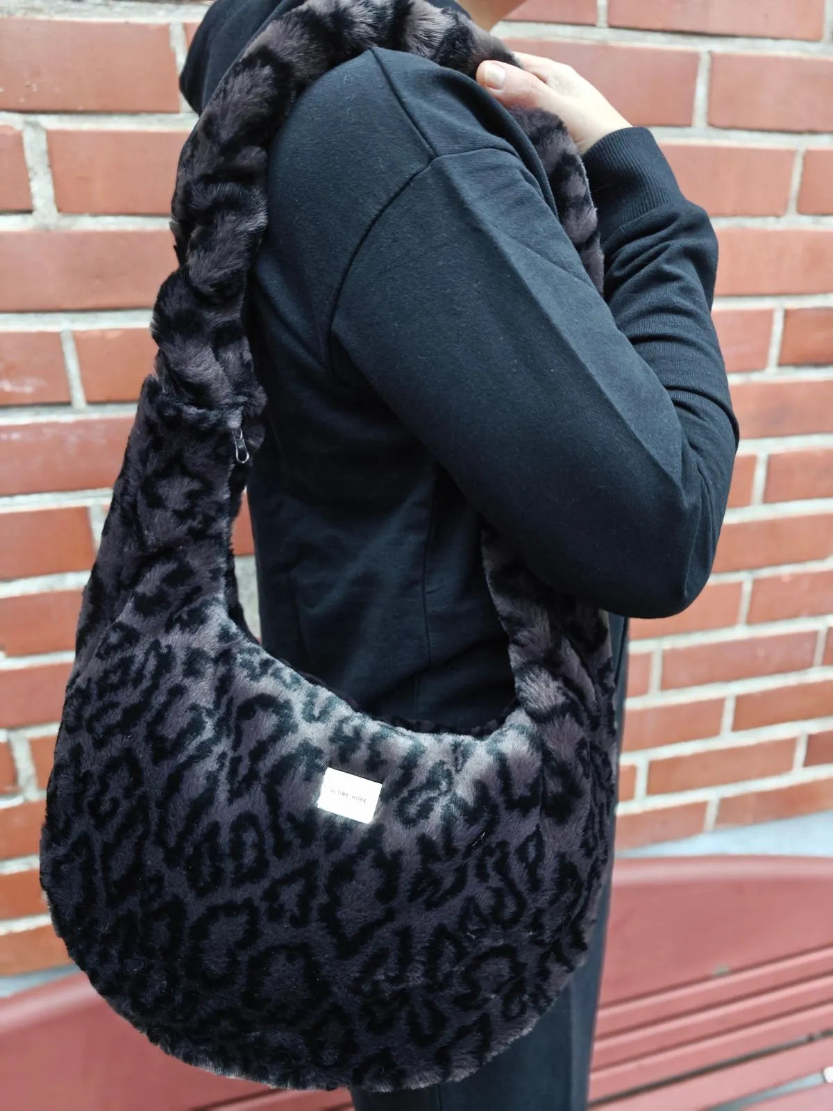 TYKKY laukku, harmaa leopardi